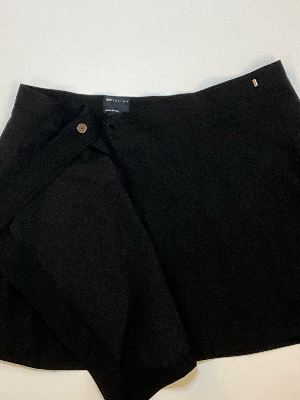 Black Pleated Mini Skater Skirt Tennis Preppy Y2K Size 14 - Picture 7 of 8